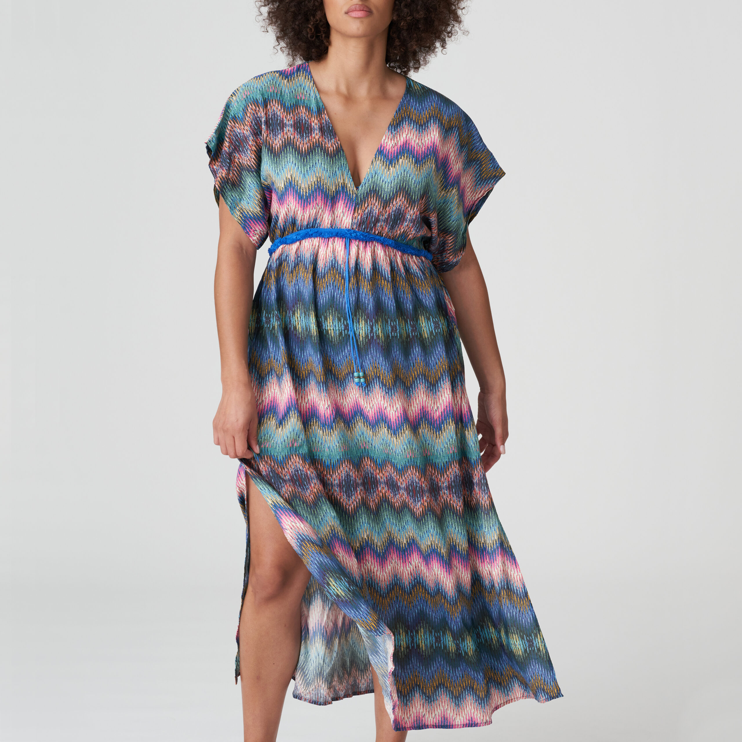 PrimaDonna Swim badmode lange jurk Kea rainbow paradise