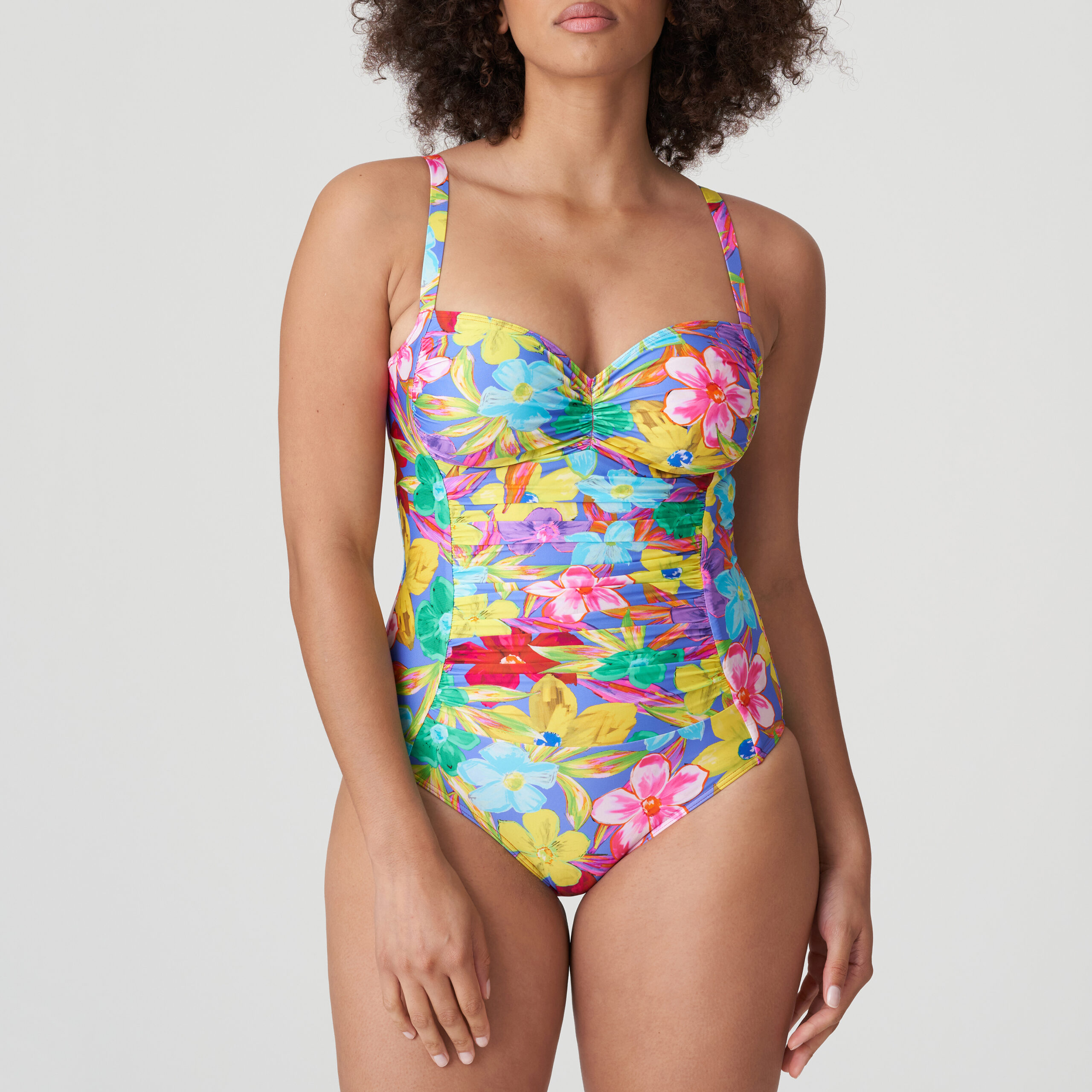 PrimaDonna Swim corrigerend badpak volle cup Sazan blue bloom