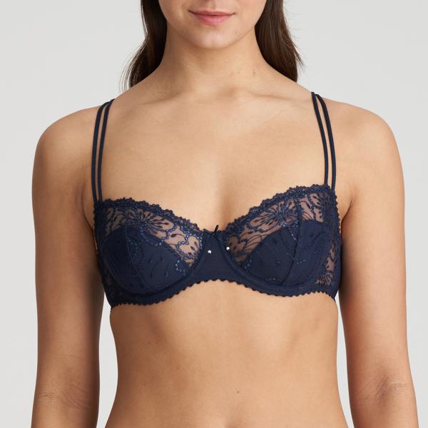 Marie Jo balconette halve mousse cups Jane Velvet Blue