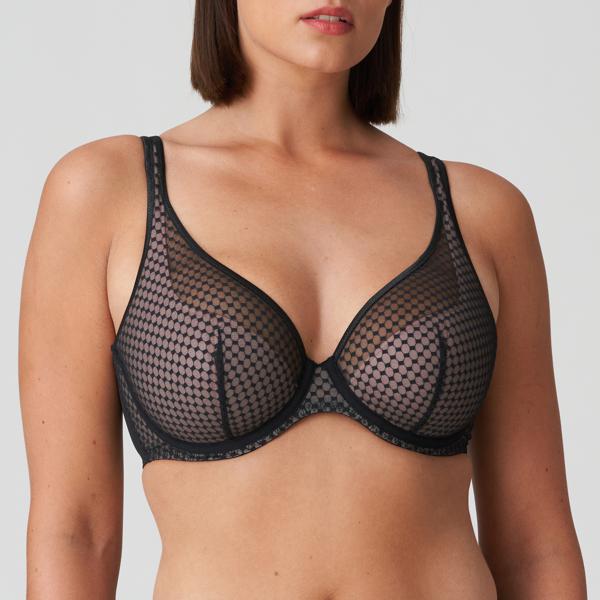 PrimaDonna Twist plunge bh halve mousse cups Glass beach zwart
