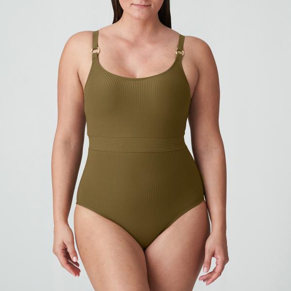 PrimaDonna Swim voorgevormd badpak beugelloos Sahara Olijf