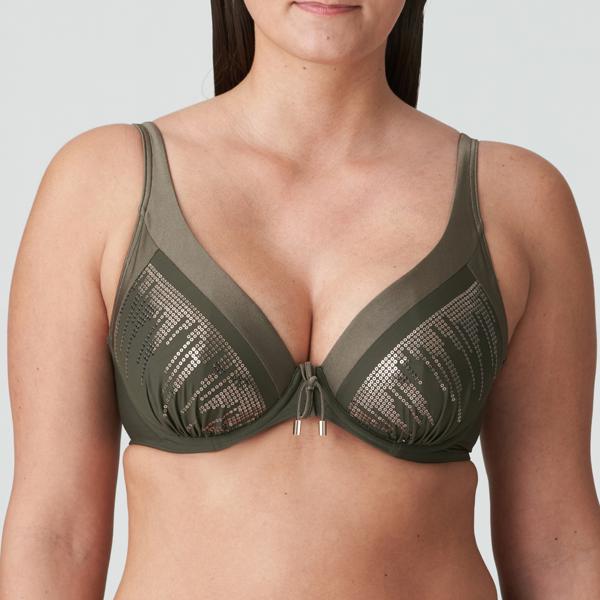PrimaDonna Swim plunge bikini halve mousse cup Aracruz Kaki