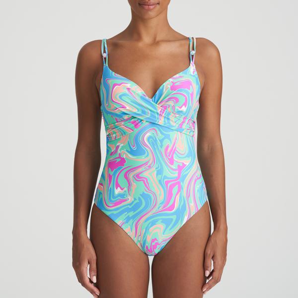 Marie Jo Swim plunge badpak Arubani Ocean Swirl