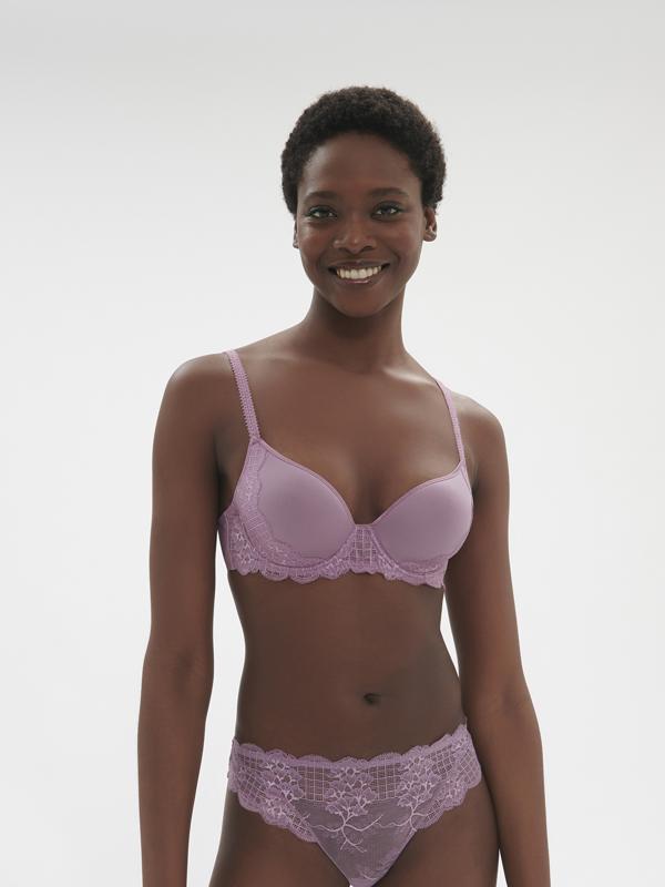 Simone Perele Reve spacer beha plunge mauve glamour