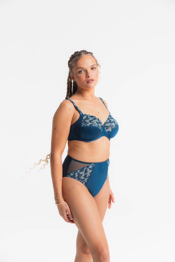 Louisa Bracq Electric waves  slip petrol