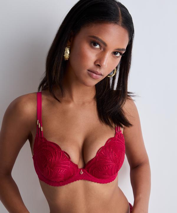 Aubade Etnic Vibes Push-up bh framboos