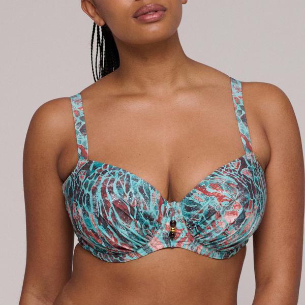 Prima Donna Swim Riyad voorgevormde bikinitop Turquoise Seas