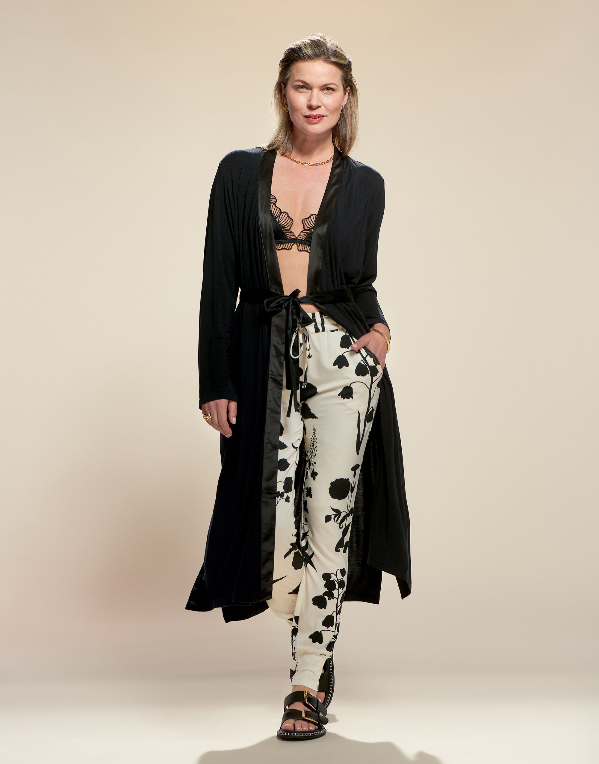 Essenza Jules Liva Lange broek Vanille