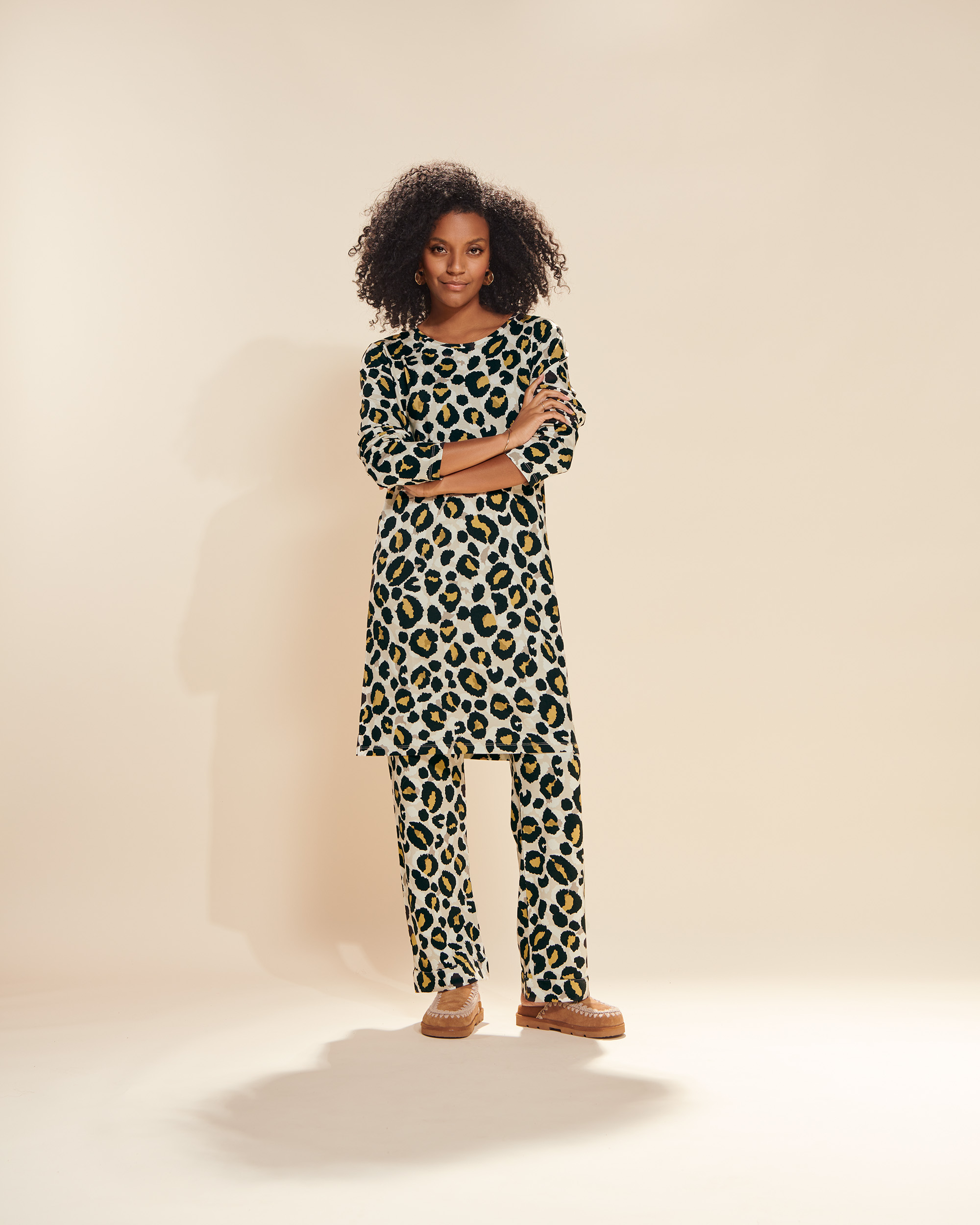 Essenza Nora Fedelia Lange broek Comforting yellow