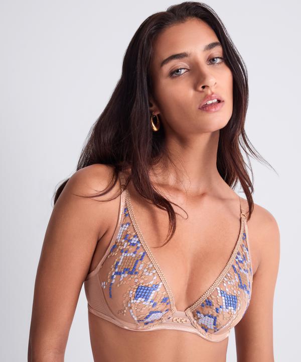 Aubade Poetic delights Bh laag decollete blauw